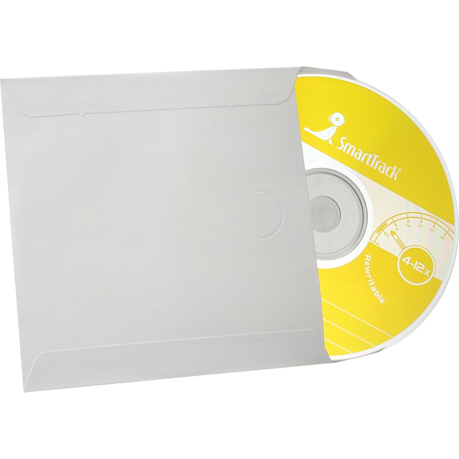 Диск CD-RW 700MB 80min 4-12х SmartTrack, в конверте бумажном