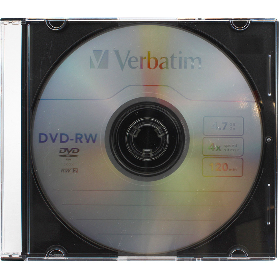 Диск Verbatim DVD-RW 4x 4.7Gb SLim