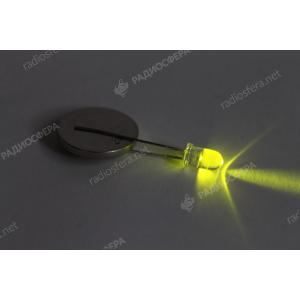 Светодиод 5мм, цвет зеленый, линза