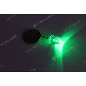 Светодиод 10мм, цвет изумрудный, линза яркая 41