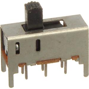 Переключатель движковый 16*6мм ON-ON 6конт