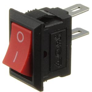 Выключатель 10Х15 2 контакта, 2 положения, красный 