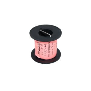 Припой 2мм ПОС-61 без канифоли 100гр катушка