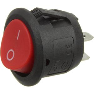 Выключатель 23 круглый 2 контакта 2 положения красный