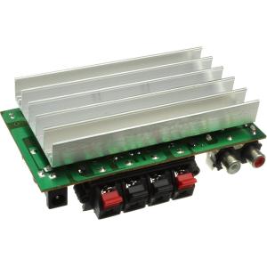 Усилитель НЧ 2*50 (ТА8250), 2RCA(G), 4 зажима, гнездо питания