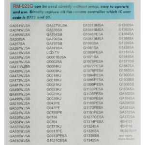 Пульт универсальный к SHARP RM-023G (G1606A)