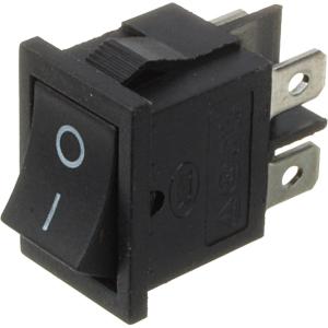 Выключатель 15Х20 мм 4 контакта 2 положения черный KCD1-104BO0111BBA