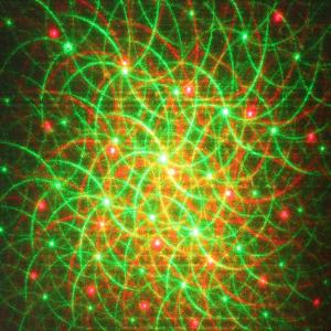 Лазерное шоу XC-6R, цвет зеленый, красный, звездное небо, разводы, снежинки