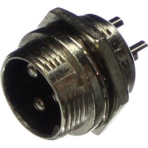 Разъем GX MIC 3PIN металл в корпус