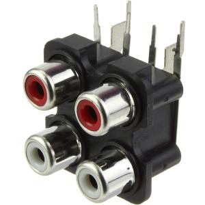 Разъем 4RCA(G) КВАДРАТ 27*27