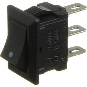 Выключатель 10Х15 3контакта 2положения черный 