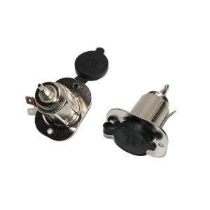 Разъем Гнездо прикуривателя на панель металл ПВХ крышка