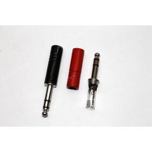 Разъем J6.3 stereo metall цанга на кабель красный/черный B-GAUGE Premier 