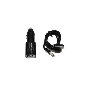 Зарядное устройство совместимое с iPhone 4 штекер прикуривателя 2USB(G) шнур питания