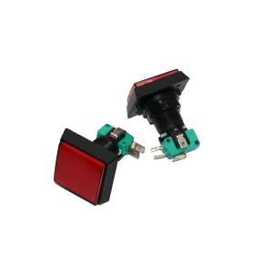 Кнопка 40мм КВАДРАТ красная 250V/10A замыкание/размыкание
