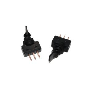 Тумблер 25*10*40 12В черный 3PIN 3 положения 10А
