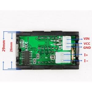 Вольтметр, амперметр в корпусе 0-30В, 0-3А (красный)