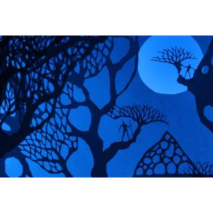 Ночной светильник Лайтбокс "Волшебный мир" (венге)