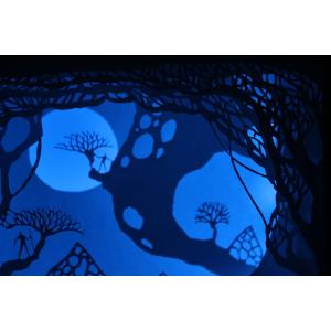 Ночной светильник Лайтбокс "Волшебный мир" (венге)