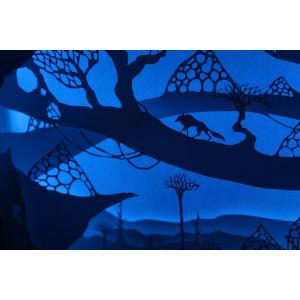 Ночной светильник Лайтбокс "Волшебный мир" (венге)