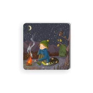 Магнит "Ночь у костра". Автор Лиза Шелест.