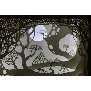 Ночной светильник Лайтбокс "Волшебный мир" (темный орех)