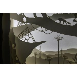 Ночной светильник Лайтбокс "Волшебный мир" (темный орех)