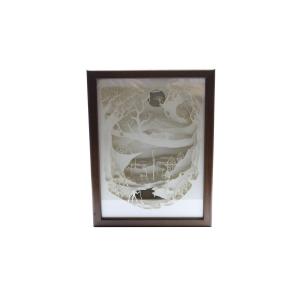 Ночной светильник Лайтбокс "Волшебный мир" (темный орех)