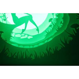 Ночной светильник Лайтбокс "Фея" (браширование, коричневая патина)