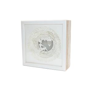 Ночной светильник Лайтбокс "Фея" (браширование, коричневая патина)