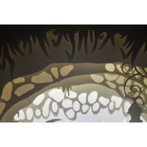 Ночной светильник Лайтбокс "Фея" (браширование, коричневая патина)