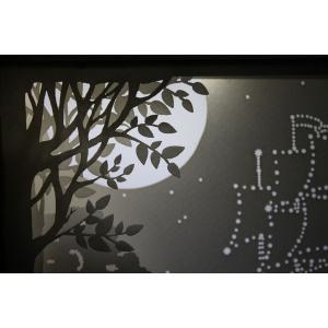 Ночной светильник Лайтбокс "Мечта" (браширование, коричневая патина)