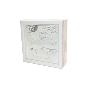 Ночной светильник Лайтбокс "Мечта" (браширование, коричневая патина)