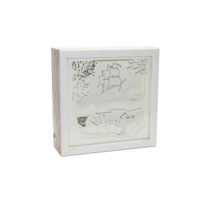 Ночной светильник Лайтбокс "Мечта" (браширование, коричневая патина)