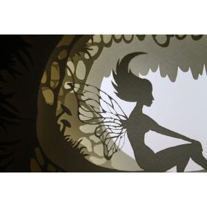 Ночной светильник Лайтбокс "Фея" (темный орех)