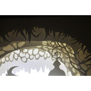 Ночной светильник Лайтбокс "Фея" (темный орех)