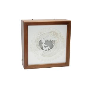 Ночной светильник Лайтбокс "Фея" (темный орех)