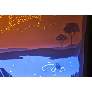 Ночной светильник Лайтбокс "Мечта" с пультом (светлый орех)