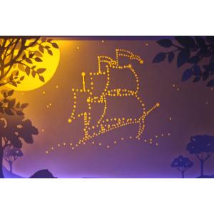 Ночной светильник Лайтбокс "Мечта" с пультом (светлый орех)