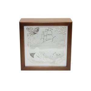 Ночной светильник Лайтбокс "Мечта" с пультом (светлый орех)