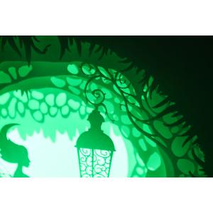 Ночной светильник Лайтбокс "Фея" с пультом (темный орех)