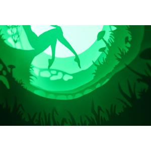 Ночной светильник Лайтбокс "Фея" с пультом (темный орех)