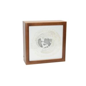 Ночной светильник Лайтбокс "Фея" с пультом (темный орех)