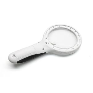 Лупа 90мм 2,5Х 22мм 8х подсветка 8свд 1УФ 3бат ААА