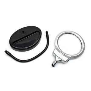 Лупа 107мм 2.25 22мм 5х гибкая нога, подсветка 2свд, подставка 