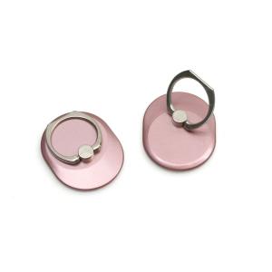 Кольцо подставка держатель для телефона овальное розовое