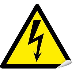 Знак безопасности Молния 100x100x100 треугольник уп. 4шт