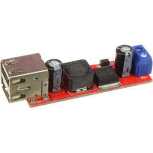 Понижающий DC-DC 2Х5В 3А, 2 ВЫХОДА USB