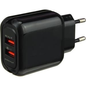 Зарядное устройство вход 220V, выход 2USB(G) 5В 3.1A MRM
