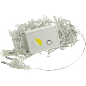 Гирлянда "Бюджет"100 СВД, теплая белая, 10 метров смена режимов